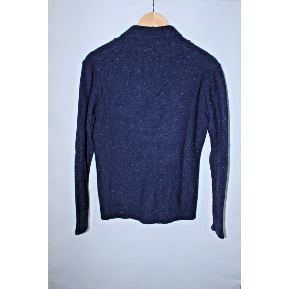 Steven Alan Men's Small Navy Blue Wool Blend Button Down Cardigan - Picture 6 of 7